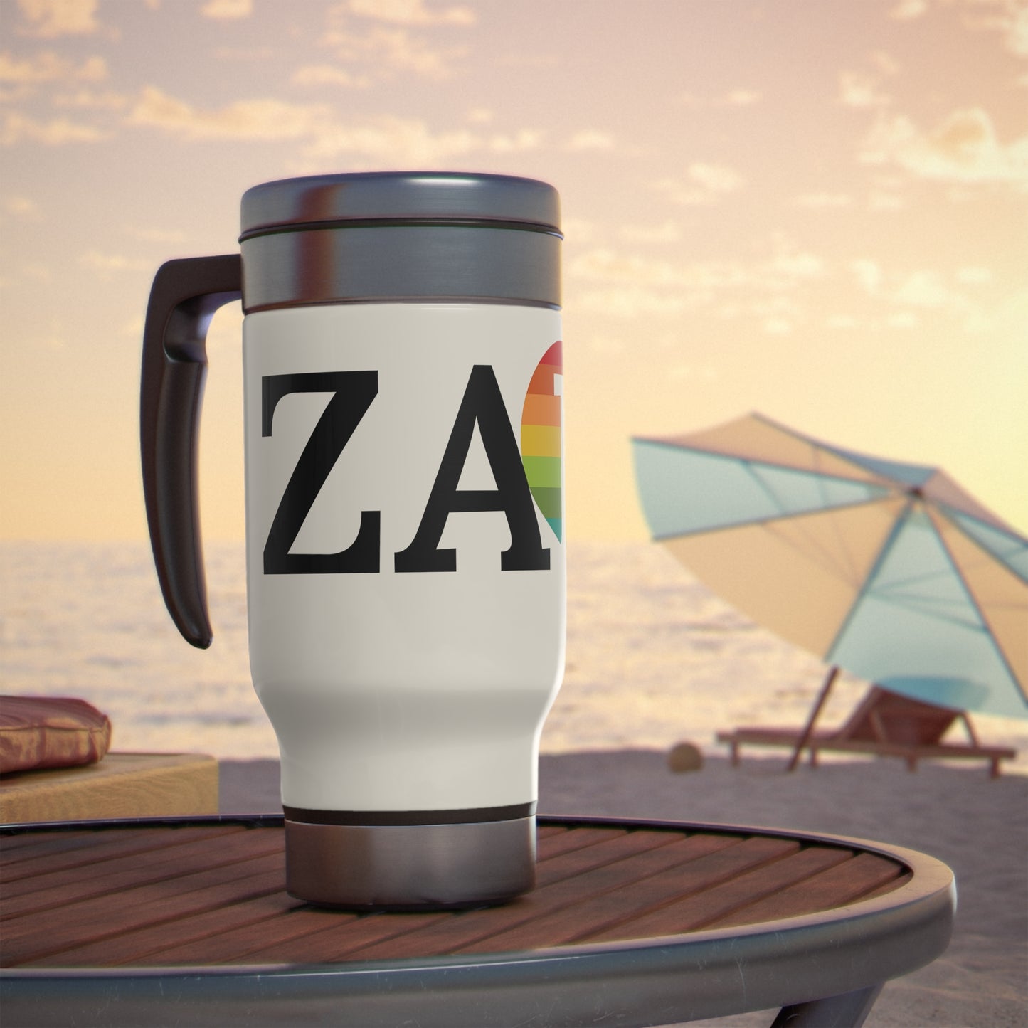 ZAM Travel Mug with Handle, 14oz