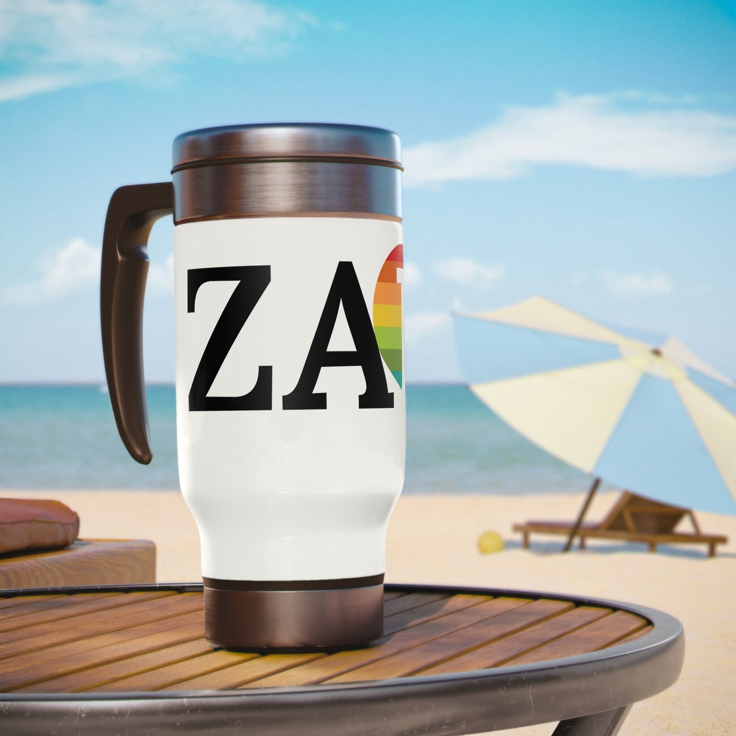 ZAM Travel Mug with Handle, 14oz